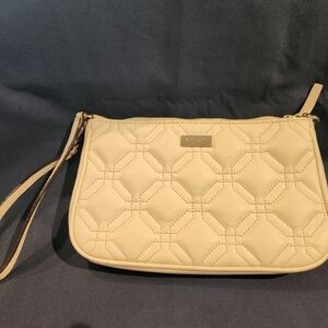 Kate Spade Astor Court Linet Clutch Wristlet Winter White / Off White